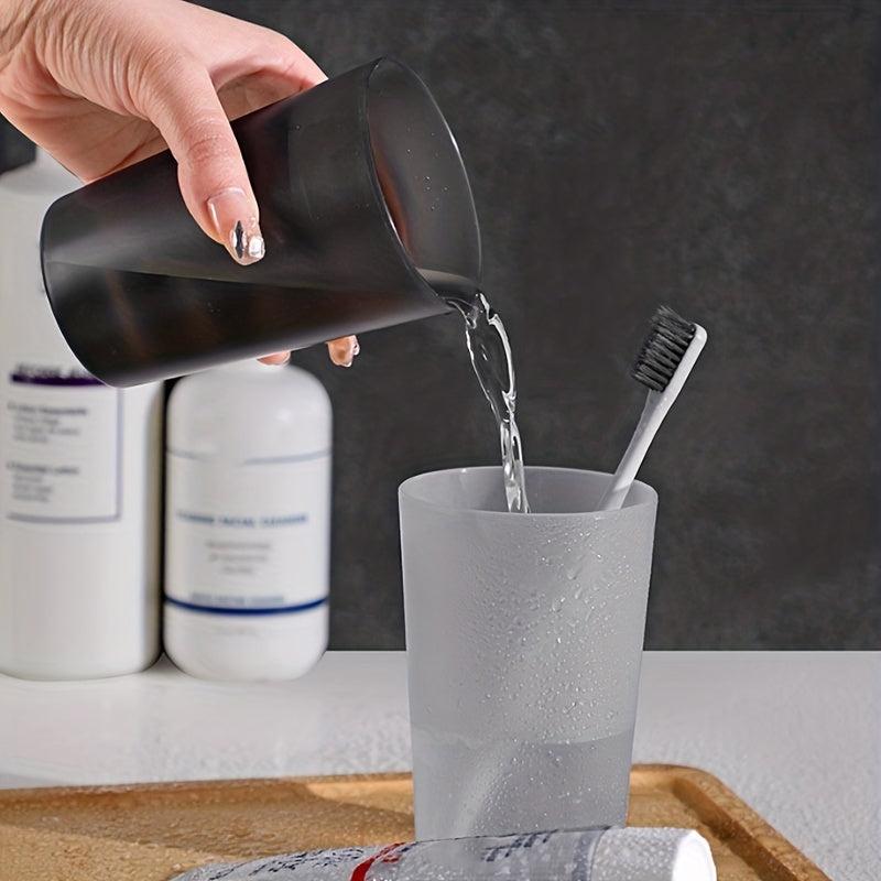 1pc Plastic Toothbrush Holder Bathroom Cup Reusable Drinking Cup