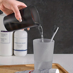 1pc Plastic Toothbrush Holder Bathroom Cup Reusable Drinking Cup