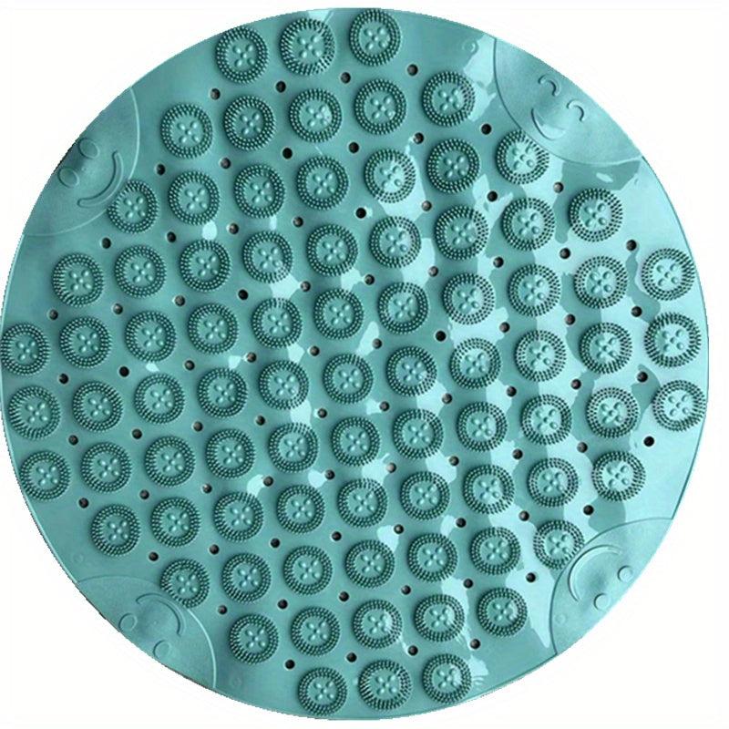 Non Slip Round Bathtub Massage Rug with Drainage Holes