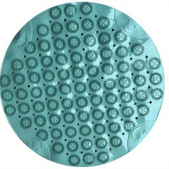 Non Slip Round Bathtub Massage Rug with Drainage Holes