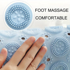 Non Slip Round Bathtub Massage Rug with Drainage Holes