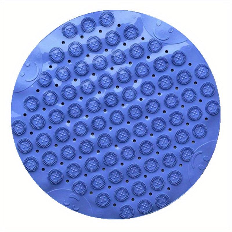 Non Slip Round Bathtub Massage Rug with Drainage Holes