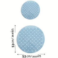 Non Slip Round Bathtub Massage Rug with Drainage Holes