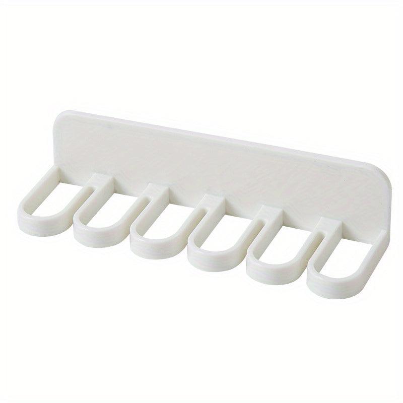 1pc Punching Strong Adhesive Hooks Wall Hanging Bathroom Storage Rack