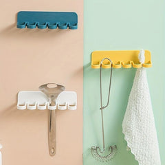 1pc Punching Strong Adhesive Hooks Wall Hanging Bathroom Storage Rack