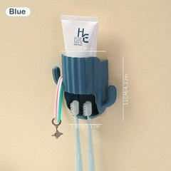 Cactus Toothbrush Holder Wall Mounted Storage Rack Multifunctional Organizer