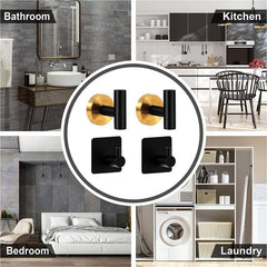 7pcs Bathroom Golden Hardware Set Wall Mounted Towel Bar Towel Ring Toilet Paper