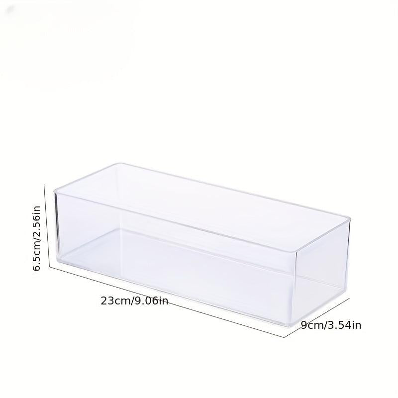 Acrylic Storage Box with Drawer Divisions Vanity Organizer