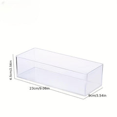 Acrylic Storage Box with Drawer Divisions Vanity Organizer