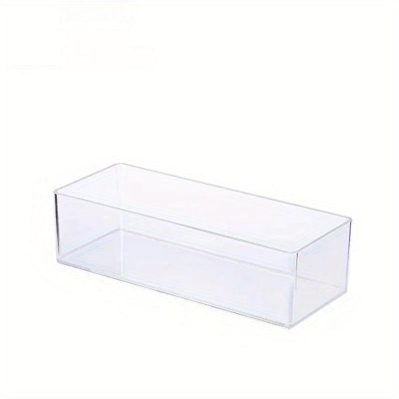Acrylic Storage Box with Drawer Divisions Vanity Organizer