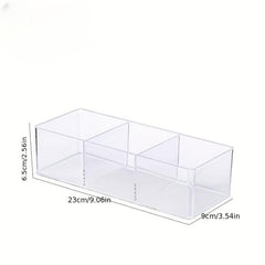 Acrylic Storage Box with Drawer Divisions Vanity Organizer
