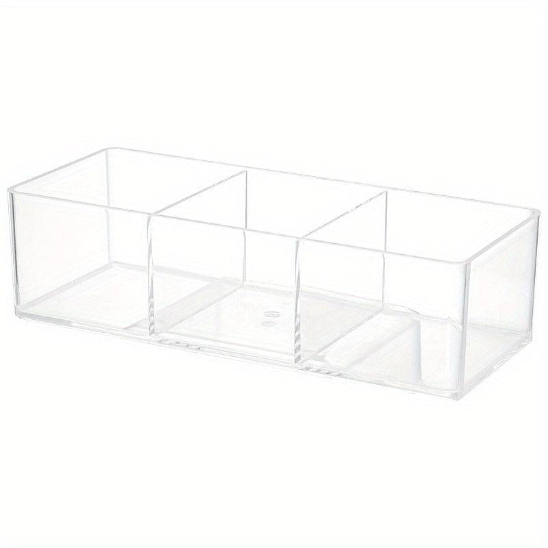 Acrylic Storage Box with Drawer Divisions Vanity Organizer