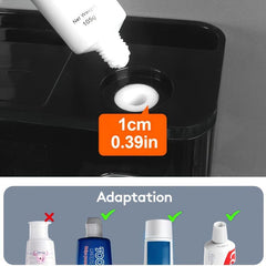 Wall Mounted Toothbrush Holder & Toothpaste Dispenser