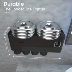 Wall Mounted Toothbrush Holder & Toothpaste Dispenser