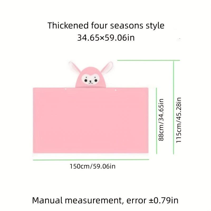 Kids Hooded Bath Towel, Coral Fleece, Absorbent