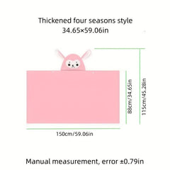 Kids Hooded Bath Towel, Coral Fleece, Absorbent