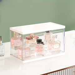 Transparent Cosmetic Storage Box Plastic Storage Box Clear Door Dustproof