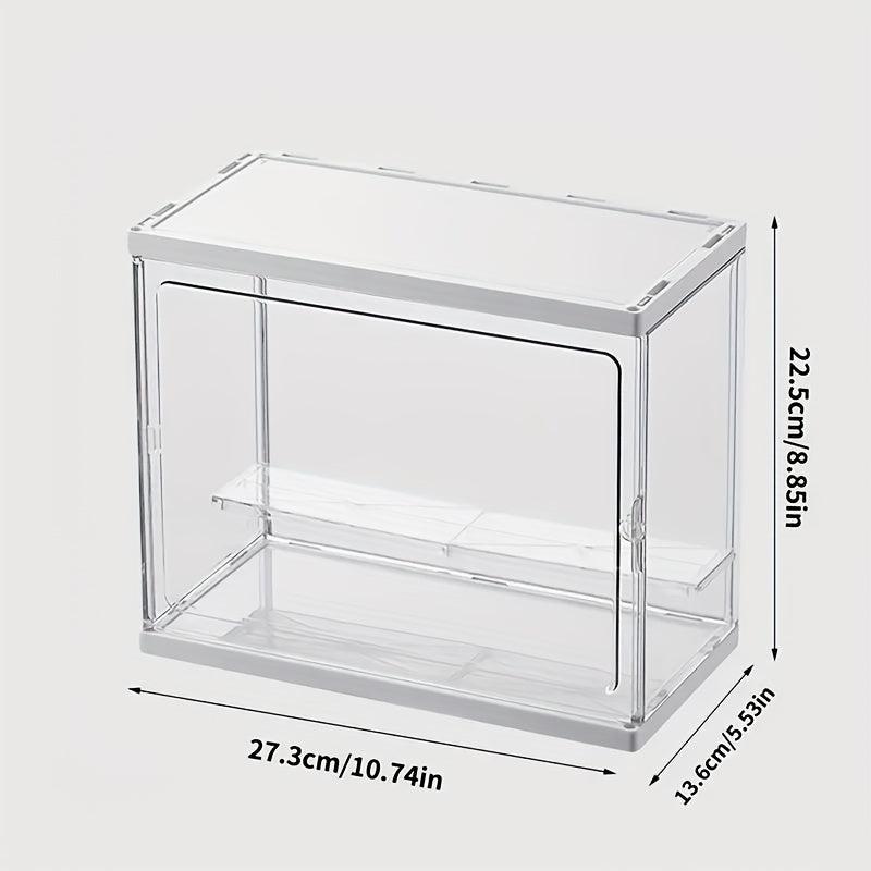 Transparent Cosmetic Storage Box Plastic Storage Box Clear Door Dustproof