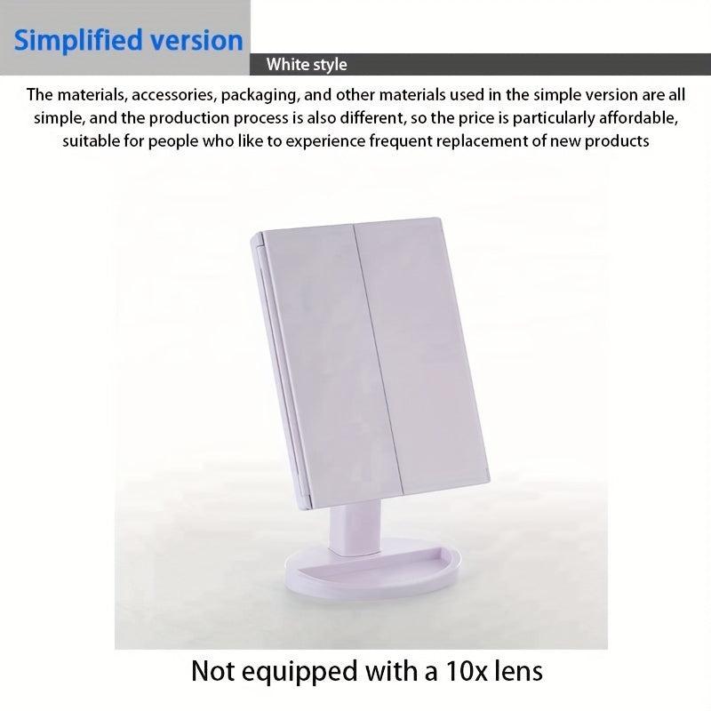 LED Makeup Mirror 10X Magnification & 180 Adjustable Bracket