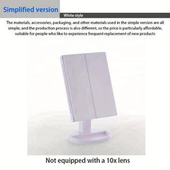 LED Makeup Mirror 10X Magnification & 180 Adjustable Bracket