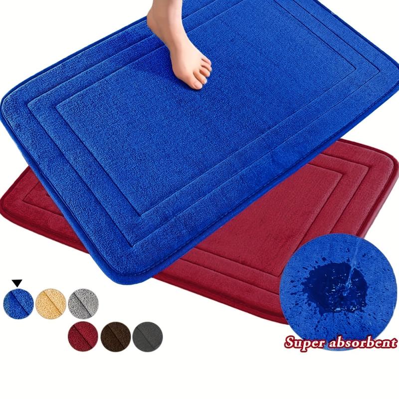Soft Memory Foam Bath Rug Water Absorption Anti skid Mat