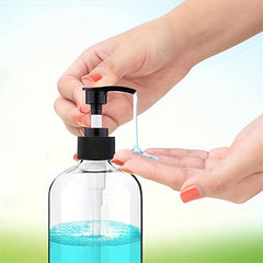 2pcs Soap Dispenser, Rust Proof Pump, Waterproof Labels, 16 Oz Capacity