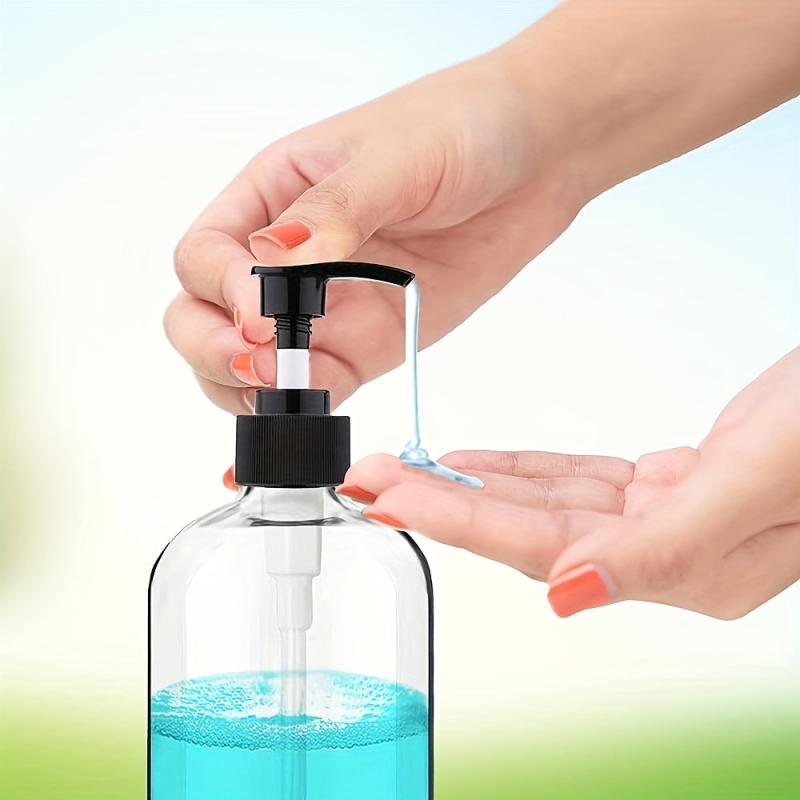 2pcs Soap Dispenser, Rust Proof Pump, Waterproof Labels, 16 Oz Capacity