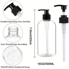 2pcs Soap Dispenser, Rust Proof Pump, Waterproof Labels, 16 Oz Capacity