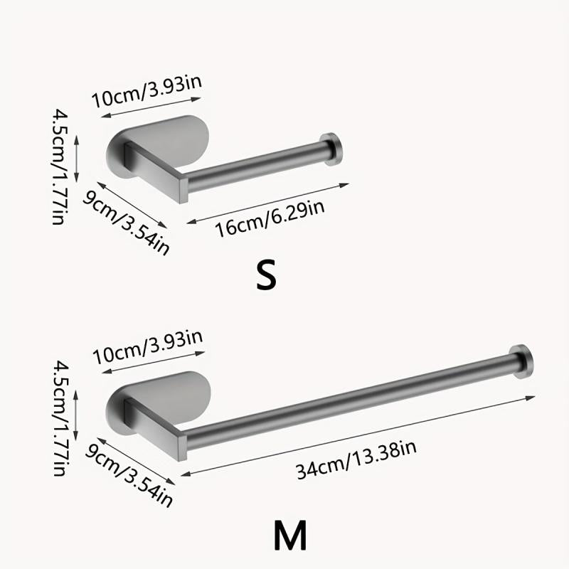 Self Adhesive Stainless Steel Towel Rack for Shower and Roll Paper