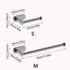 Self Adhesive Stainless Steel Towel Rack for Shower and Roll Paper