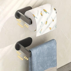 Self Adhesive Stainless Steel Towel Rack for Shower and Roll Paper