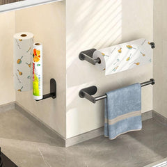 Self Adhesive Stainless Steel Towel Rack for Shower and Roll Paper