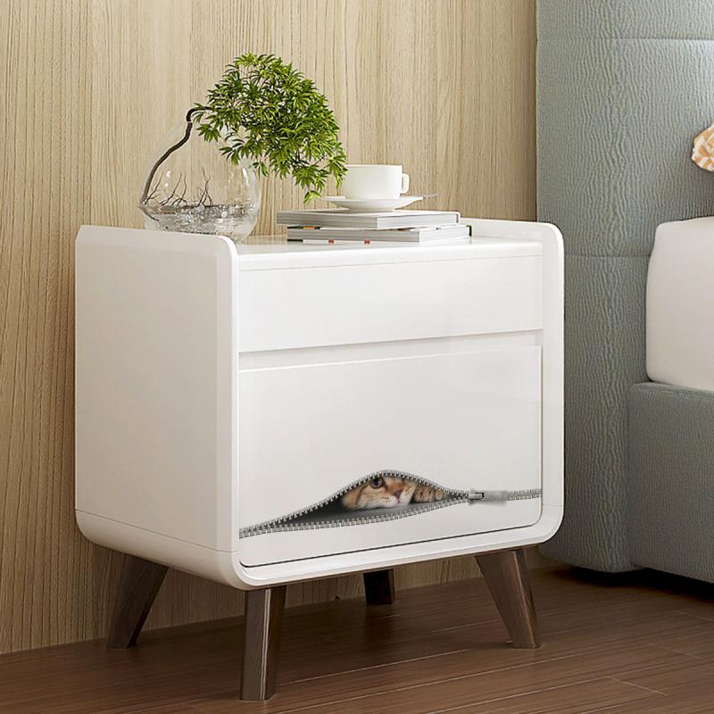 Zipper & Kitten Toilet Lid Decal Home Wall Decoration
