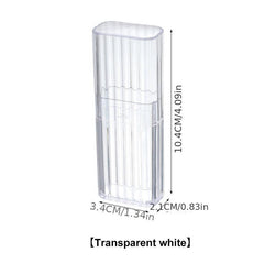Travel Makeup Organizer Box, Transparent Cosmetics Holder, Swab Case