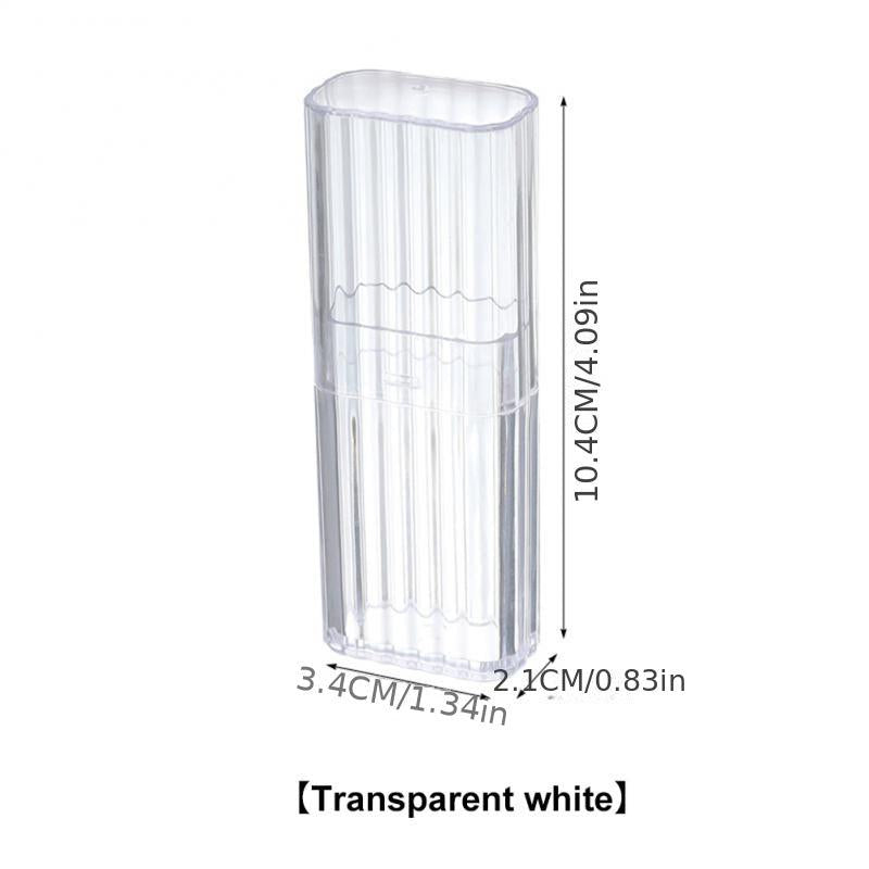Travel Makeup Organizer Box, Transparent Cosmetics Holder, Swab Case