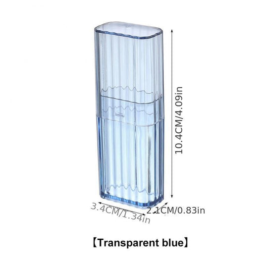 Travel Makeup Organizer Box, Transparent Cosmetics Holder, Swab Case