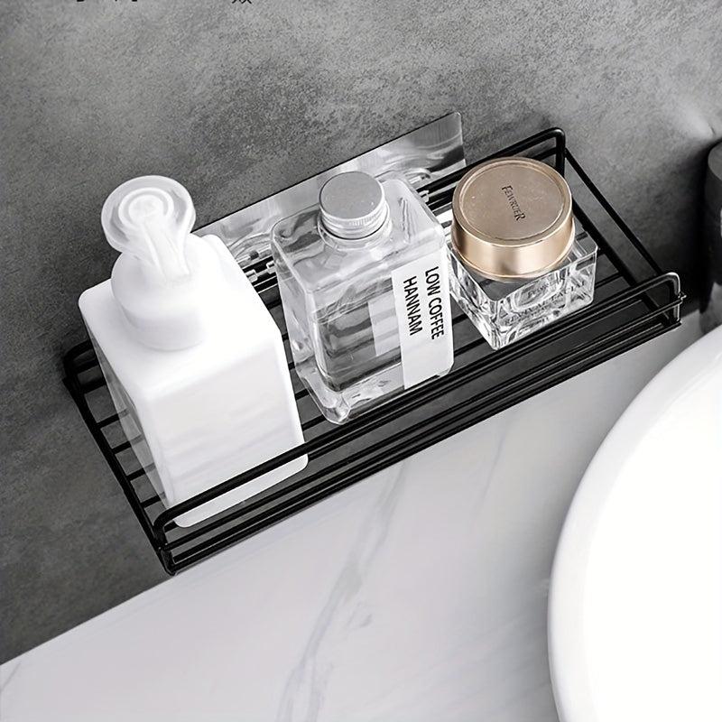 Wall Mounted Bathroom Storage Rack Hollow Out Bathroom Tray