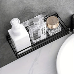 Wall Mounted Bathroom Storage Rack Hollow Out Bathroom Tray