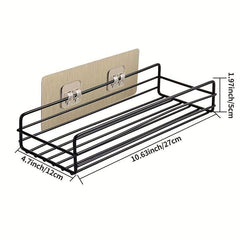 Wall Mounted Bathroom Storage Rack Hollow Out Bathroom Tray