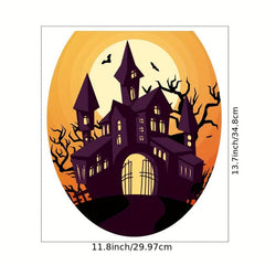 Halloween Toilet Lid Decal Self Adhesive Funny Toilet Sticker DIY Horror Cover