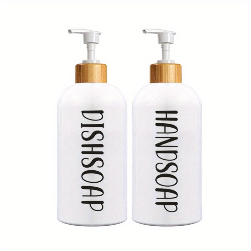 2pcs Large Capacity Soap Dispenser Set 500ml Liquid Plastic Dispenser