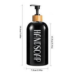 2pcs Large Capacity Soap Dispenser Set 500ml Liquid Plastic Dispenser