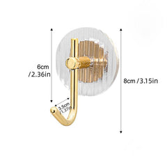 Acrylic Shower Hooks Self Adhesive Towel Holder Bathroom Accessories