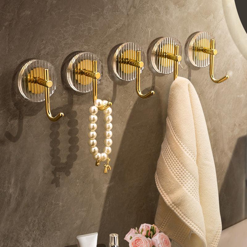 Acrylic Shower Hooks Self Adhesive Towel Holder Bathroom Accessories