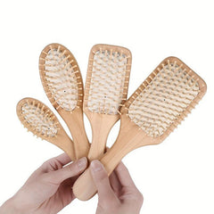 Bamboo Massage Comb Hairbrush for Women's Hair Care