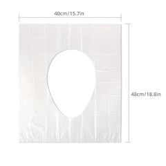 10pcs Disposable PE Toilet Seat Cover Large Potty Covers