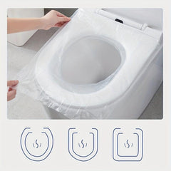 10pcs Disposable PE Toilet Seat Cover Large Potty Covers