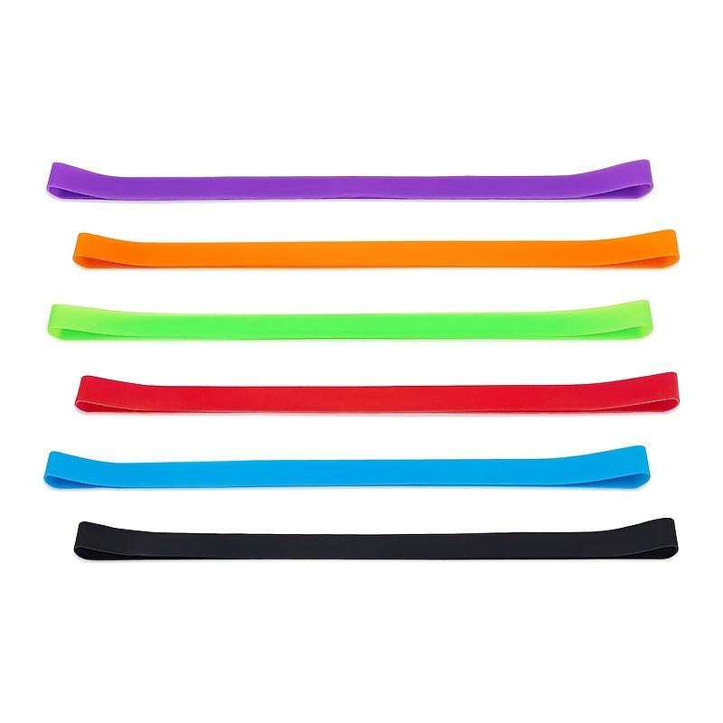 6pcs Silicone Beach Towel Bands Colorful Towel Holder Bands for Pool