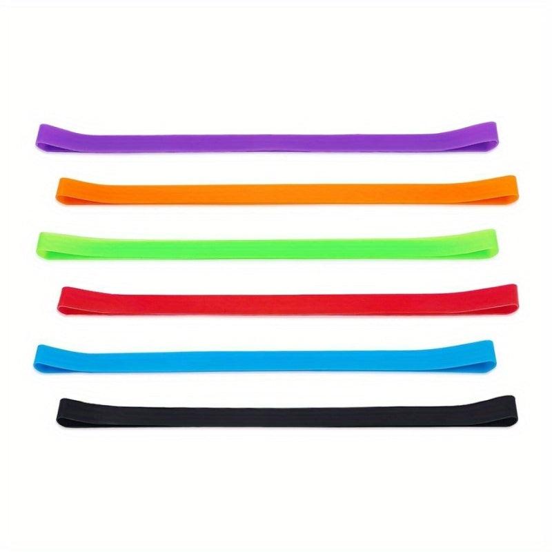 6pcs Silicone Beach Towel Bands Colorful Towel Holder Bands for Pool