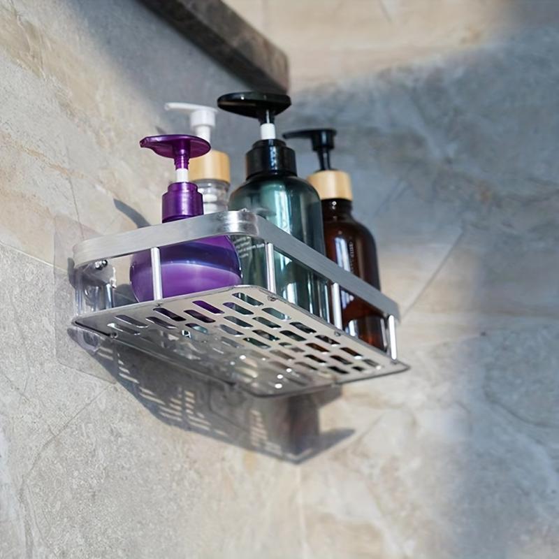 Aluminum Wall Mounted Storage Rack for Bathroom Accessories